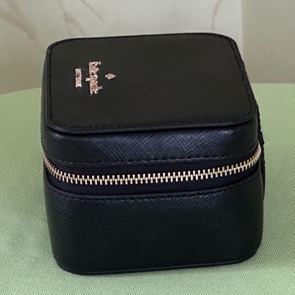 KATE SPADE STACI LEATHER JEWELRY BOX:NWT BLACK - Picture 4 of 14